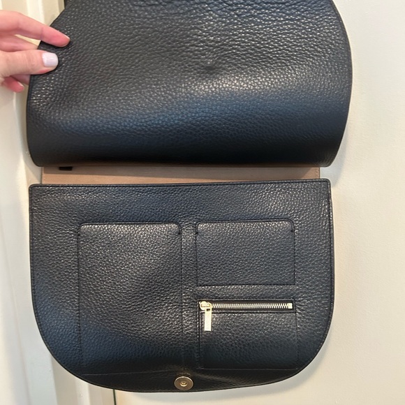 OAD black leather bag with adjustable shoulder strap; never used. - Picture 2 of 5